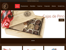 Tablet Screenshot of luisabrunchocolates.com